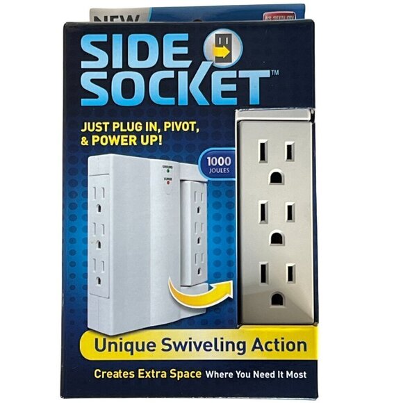 Side Socket with Built-in Surge Protection - Picture 1 of 3